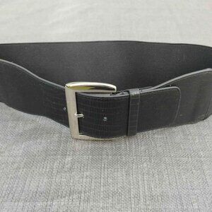 NWT New Stretch Belt By Express - Black And Silver - Size Small/Medium